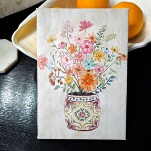 Sequin Floral Canvas Art